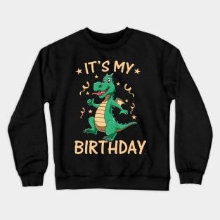 Happy Birthday Dragon Lovers Cute Kids Bday Crewneck Sweatshirt